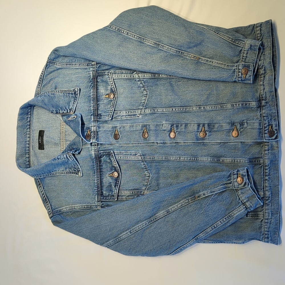 ABLE The Long Merly Jacket - Denim Sz L